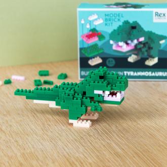 completed tyrannosaurus model kit with packaging