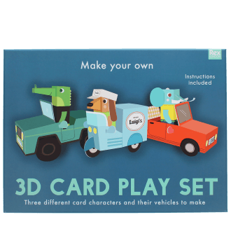 box of make your own 3d card play set