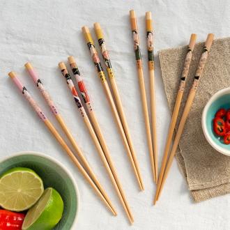 Wooden chopsticks (pack of 5 pairs) - Geisha