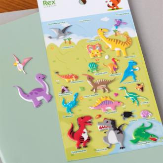  3D puffy stickers - Dinosaurs
