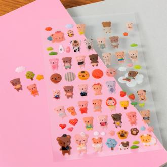 3D stickers - Adorable Bears