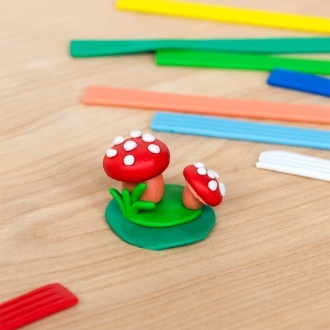 colourful modelling clay sticks 