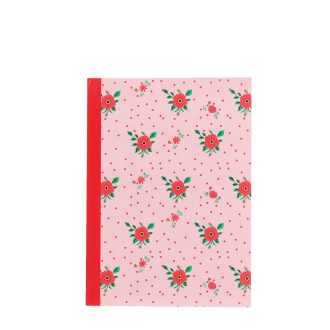  pink notebook in french rose design