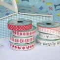 Vintage Crafts Cotton Ribbon Red & White Polkadots