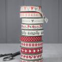Vintage Crafts Cotton Ribbon Red & White Polkadots