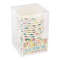 10 Confetti Design Ice Cream Pots