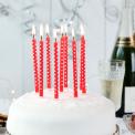Red Party Candles (pack Of 10)