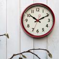 1950s Red Metal Wall Clock