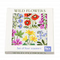 Wild Flowers coasters (set of 4) in box