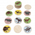 prehistoric land memory game pieces