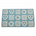 blue friendship design doormat surface