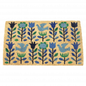 folk doves design doormat surface