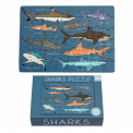 Sharks completed puzzle with box