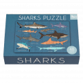 Sharks puzzle matchbox style box
