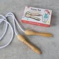 Traditional nylon skipping rope with wooden handles