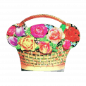 basket flowers sewing kit