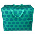 Blue on turquoise Spotlight jumbo storage bag