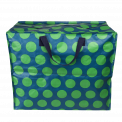 Green on blue Spotlight jumbo storage bag