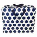 Navy on cream Spotlight jumbo storage bag