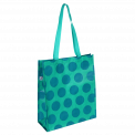 Blue on turquoise Spotlight shopping bag