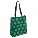 Green on blue Spotlight shopping bag