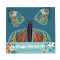 Blue magic butterfly toy in packaging