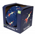 Space Age play ball in box side view