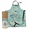 Best in Show recycled cotton apron with fully recyclable cardboard tube
