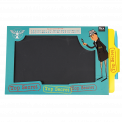 Magic Slate toy in turquoise with secret agent design