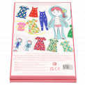 Learn to Stitch dress-up dolly kit box back with information