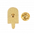 Back of ice lolly pin badge with removed clasp