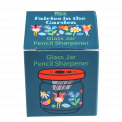 Fairies in the Garden glass jar pencil sharpener box