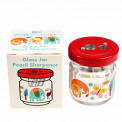 Wild Wonders glass jar pencil sharpener with box