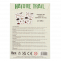 Nature Trail temporary tattoos card sleeve packaging back with information