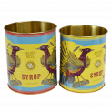 Golden Rose Syrup Storage Tins (set Of 2)