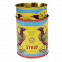 Golden Rose Syrup Storage Tins (set Of 2)