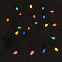 50s Christmas LED lights powered on and spread out