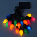 Vintage party LED lights powered on