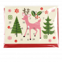 50s Christmas miniature advent calendar card