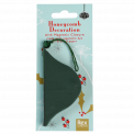 Honeycomb paper Christmas decoration in green in packaging