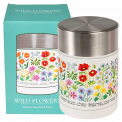 Wild Flowers stainless steel flask with box