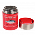 Fish stainless steel food flask with lid removed