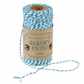 Aquamarine And White Baker's Twine