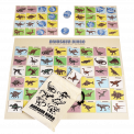 dinosaurs game cards with cotton bag