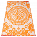 Orange Recycled Floor Mat