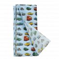 Road Trip tissue paper pack with 1 sheet unfurled