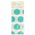 Turquoise on white Spotlight tissue paper pack