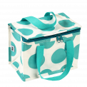 Turquoise On White Spotlight Lunch Bag