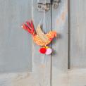 Hanging Paper Bird Decorations With Pom-Poms (set Of 3)