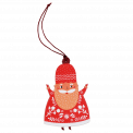 Wooden Santa Christmas Decoration